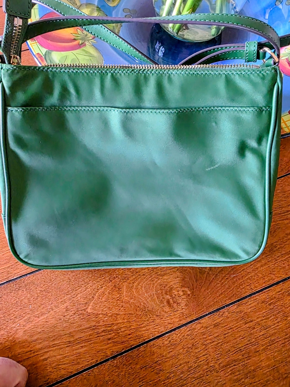 Tory Burch Women's Nylon Swingpack Crossbody Bag Arugula Green - Picture 3 of 8